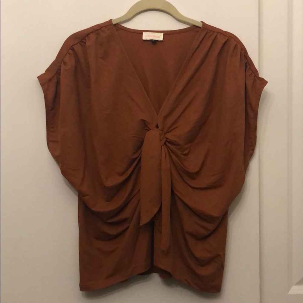 Burnt orange blouse